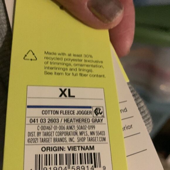 All in motion Men’s XL cargo sweatpants/joggers with elastic waist - Picture 7 of 7